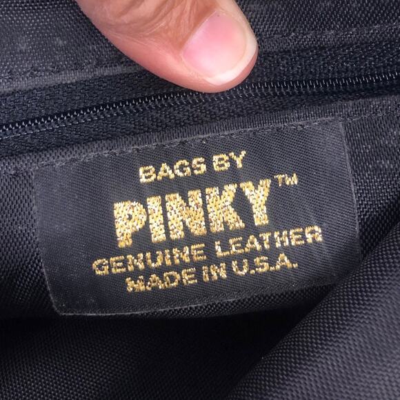 Bags by Pinky Vintage Leather Embossed Paisley Hobo-style Zipper Shoulder Bag - Picture 9 of 14